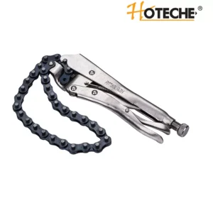 Плоскогубцы с зажимом (с цепью) 10''/ 250мм.  HOTECHE  110901