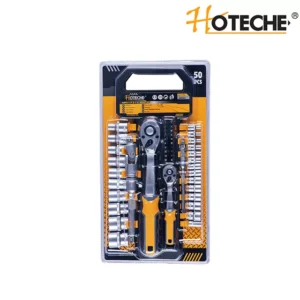 Реверсивный ключ (трещетка) с набором головок 1/2"и 1/4"   HOTECHE  202002
