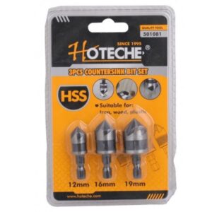 Набор зенковок 3 шт. HOTECHE 501081
