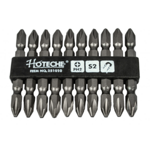 Набор бит 1/4", PН2-65мм, 10шт. HOTECHE 251010