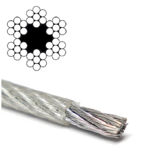 Трос в оплетке PVC DIN 3055  2mm/3mm