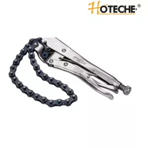 Плоскогубцы с зажимом (с цепью) 10''/ 250мм.  HOTECHE  110901