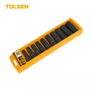Набор ударных удлиненых торцовых головок 10 шт 1/2"  Tolsen 18296