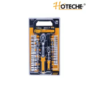 Реверсивный ключ (трещетка) с набором головок 1/2"и 1/4"   HOTECHE  202002