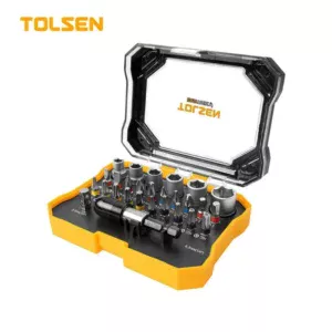 Набор бит для отвертки и торцовых головок  28 шт.  TOLSEN  20376