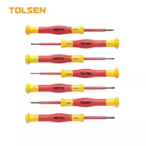 Набор диэлектрических прецизионных отверток 7 шт, VDE/GS.  (PREMIUM LINE) TOLSEN  v32007