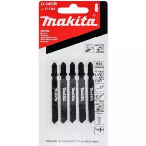 Лобзиковая пилка для металла Makita D-34908 5 шт.