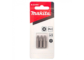 Бита  PH2, 25 мм Makita B-23466, 3 шт.