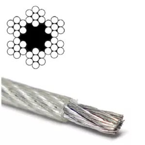 Трос в оплетке PVC DIN 3055  5mm/6mm