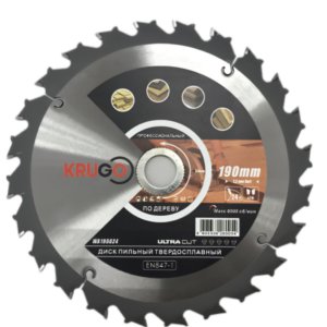 Диск по дереву  210 x 2.4/1.6 x 36T x 30mm Crugo WA210036